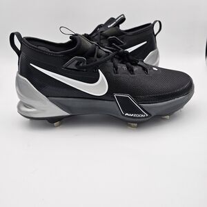 Nike Force Zoom Trout 9 Elite 'Black Metallic Silver' Baseball Cleats